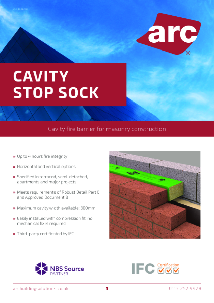 Cavity Stop Sock Data Sheet