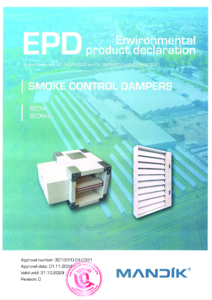 Environmental Product Declaration - Smoke Control Dampers