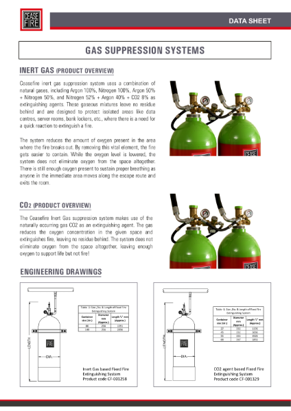 Inert Gas Suppression System