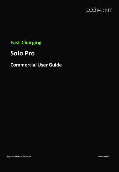 Pod Solo Pro - User Guide