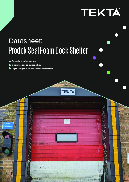 Datasheet - Prodok Seal Foam Dock Shelter