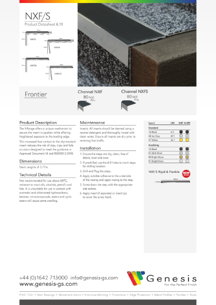 Frontier Stair Nosing Datasheet