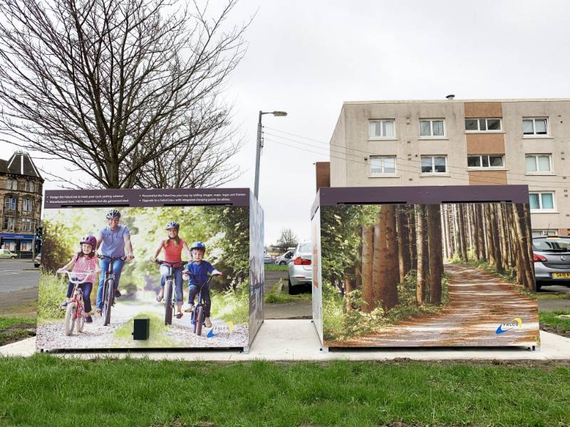 Glasgow City Council Receive Ingenious FalcoCrea Cycle Stores