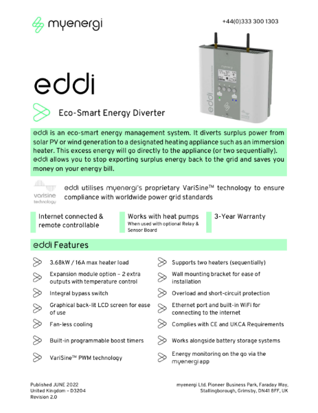 eddi Datasheet