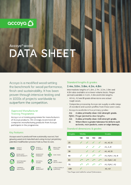 Accoya Datasheet