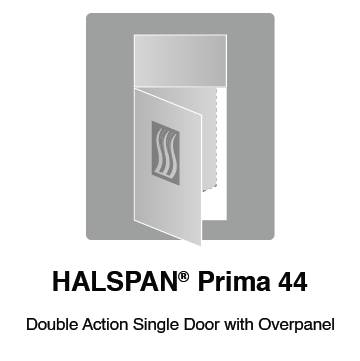 HALSPAN® Prima 44 mm Internal Fire Rated Door Blank - Double Acting Single Doors With Overpanel