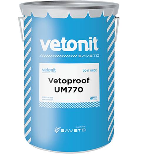 Vetonit -  Vetoproof UM770 - High Performance Cold Liquid Applied Pure Polyurethane Waterproofing Membrane - Waterproofing Membrane