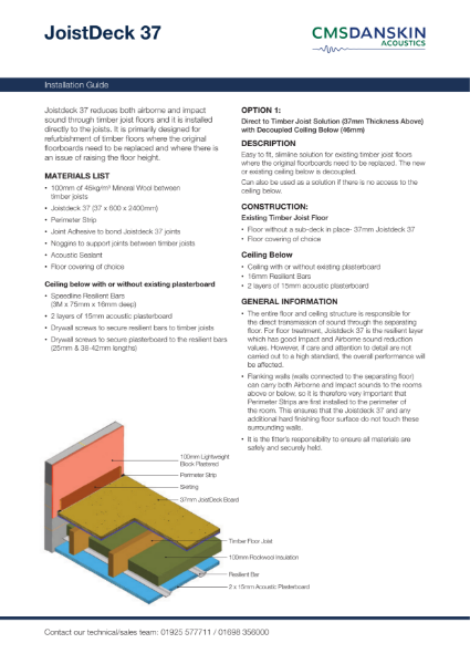 JoistDeck 37 - Installation Guide