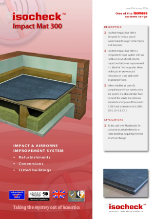 Isocheck Impact Mat 300 - Data Sheet v2.9