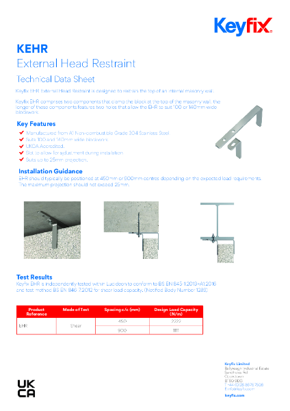 Keyfix EHR External Head Restraint