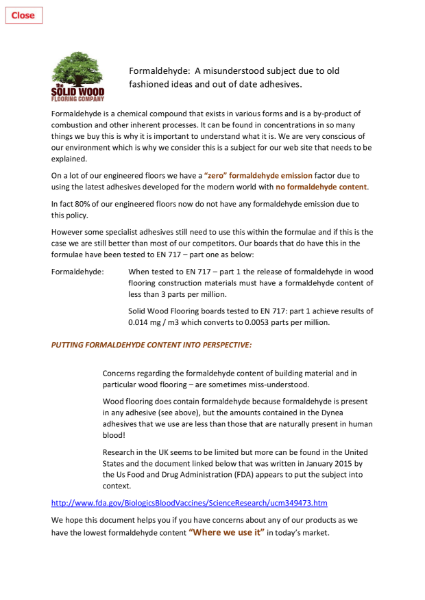 Formaldehyde and what it is