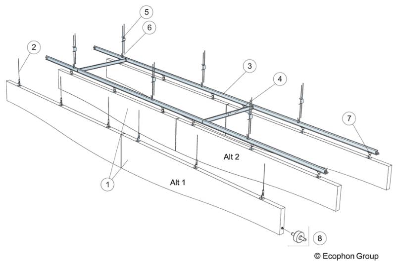 Solo™ Baffle Wave - Sound Absorbing System