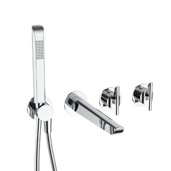 Foile Module 2 Outlet 2 Handle Shower Valve, Bath Spout and Handset - Shower handset