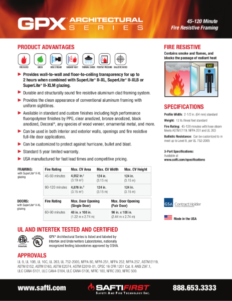 GPX® Architectural Series Data Sheet