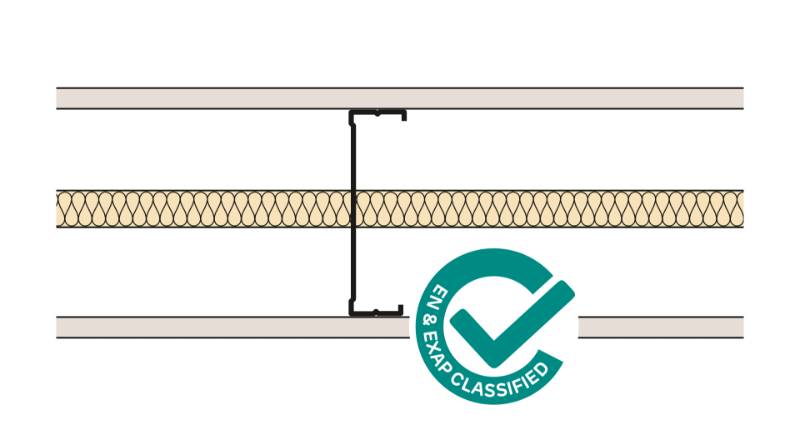 Siniat Single Frame Metal Stud Partition CS14R-15St-25G - Metal Stud Partitioning