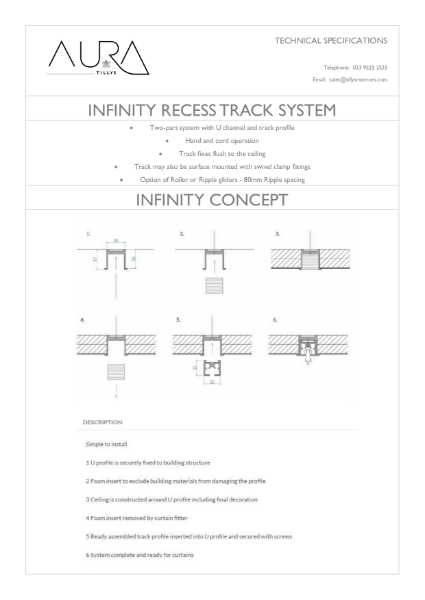 Recessed Curtain Track System