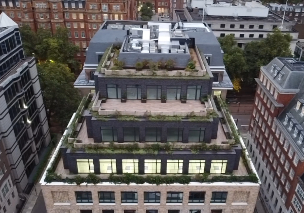 Case Study - Marylebone House - Pro-Therm VIP, Cold Melt®, Pro-BW® Plus, Pro-Living® Green/Blue roof systems