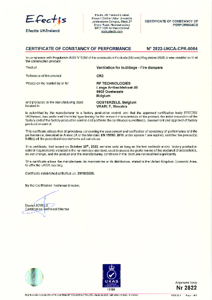 CR2 UKCA Certificate