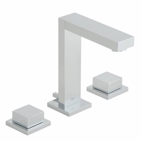 Notion 3 Hole Basin Mixer Tap With Square Handles | NOT-201F-C/P