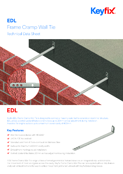 Keyfix EDL Frame Cramp Wall Tie