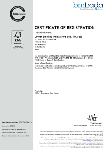 FSC Certificate | SELO | NBS Source