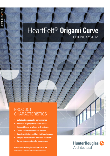 HeartFelt® Origami Curve - Product Data Sheet