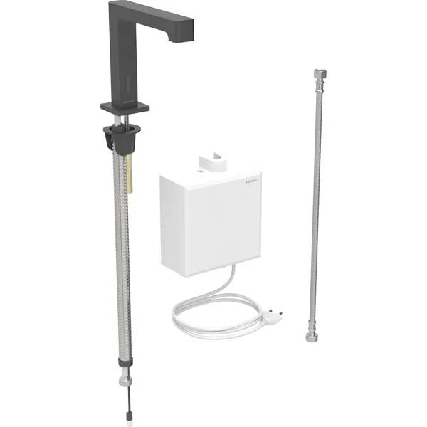 Geberit Brenta washbasin tap, deck-mounted, mains operation, with exposed function box