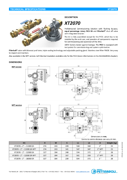 83 Valve AHU Sized Valve Assembly