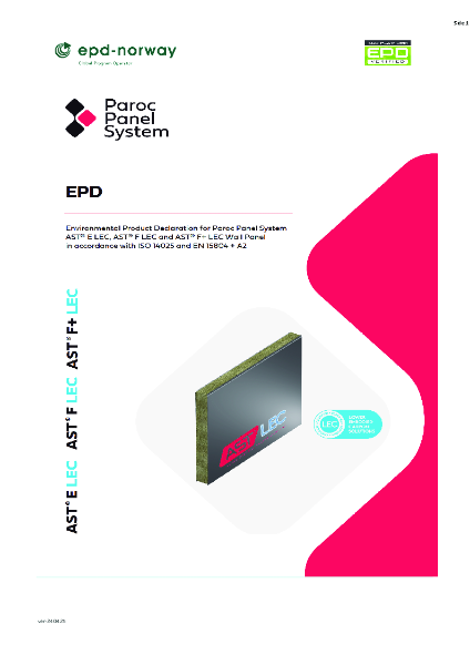 EPD - AST E LEC, AST F LEC and AST F+ LEC