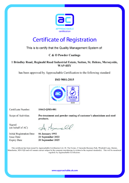 ISO Certificate