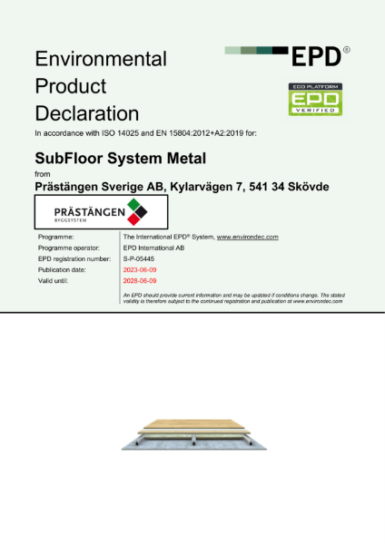 EPD SubFloor Steel