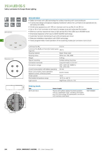 Series 3000 Recessed (High Output) 3514 LED CG-S