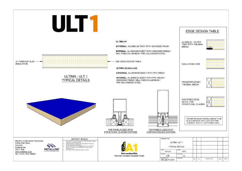 ULTIMA ULT-1 Technical Drawing