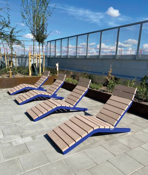 Rivage Lounger - Outdoor Lounger for Public Spaces