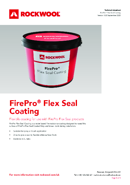 FirePro® Flex Seal Coating - Product Data Sheet