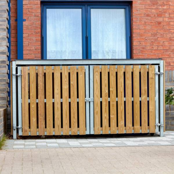 Bespoke Cycle and Bin Storage Installation at Grange Farm, Harrow London