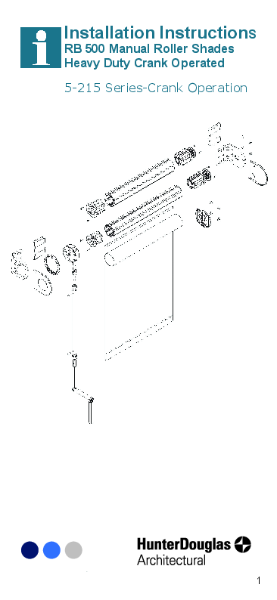 RB 500 Heavy Duty Crank - Instructions