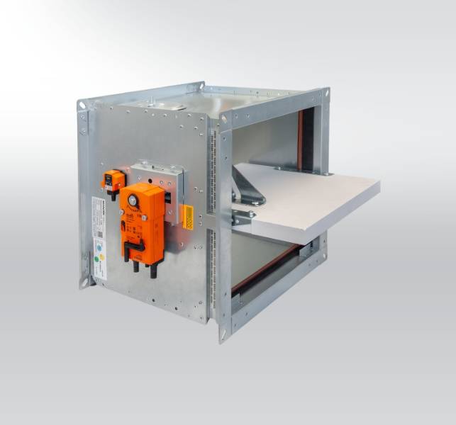 FDMB - Rectangular EIS Fire Damper (≤1000x500mm) - Manual/Motorised  - Fire Damper