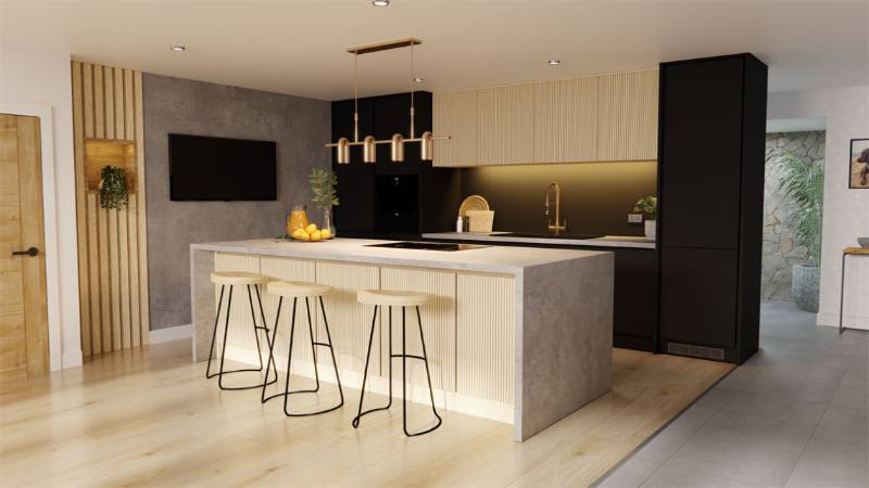 Japandi Timber - Kitchen Cabinets