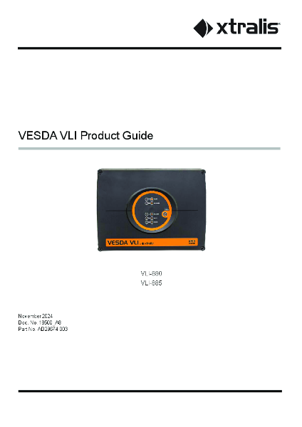 XTRALIS VESDA VLI Design and Product Guide