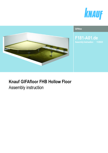 Knauf GifaFloor FHB Single Layer Installation Guide - Pedestal