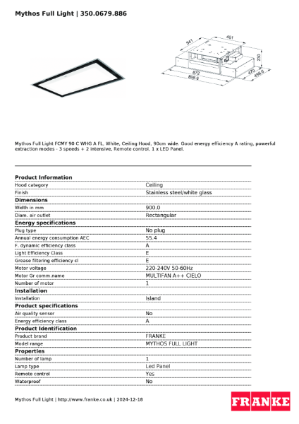 Product Sheet 350.0679.886