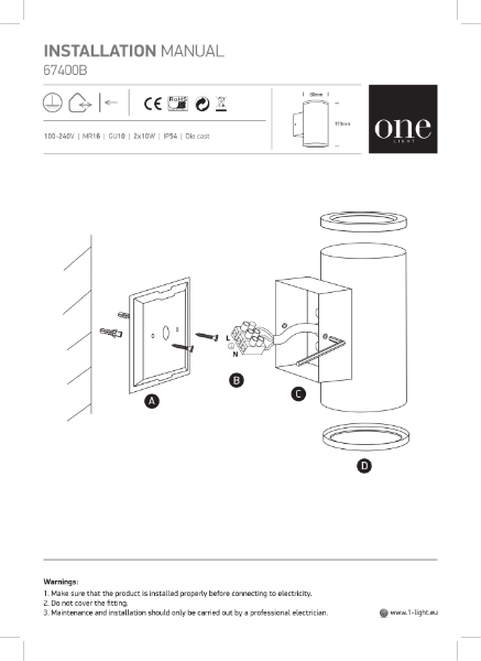 Installation Instructions 67400B