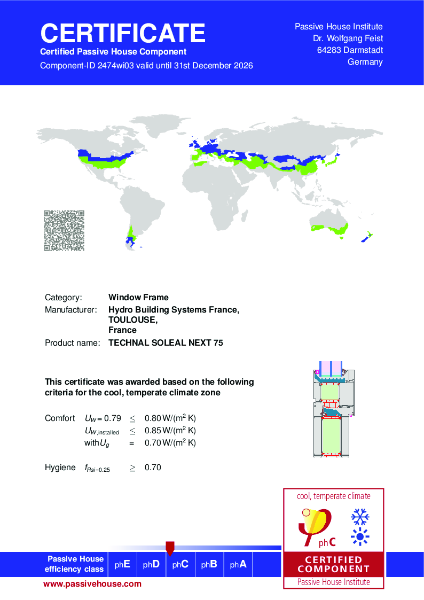 Passive House Institute - Certificate