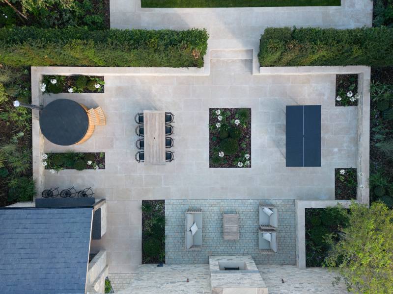 La Roche Limestone Garden Design