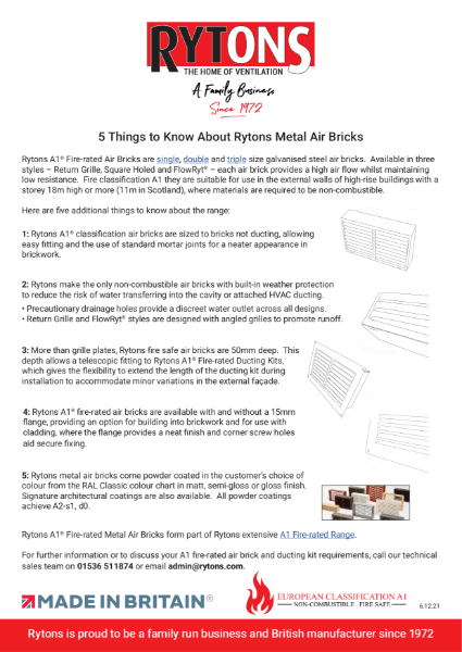5 Things to Know About Rytons Metal Air Bricks