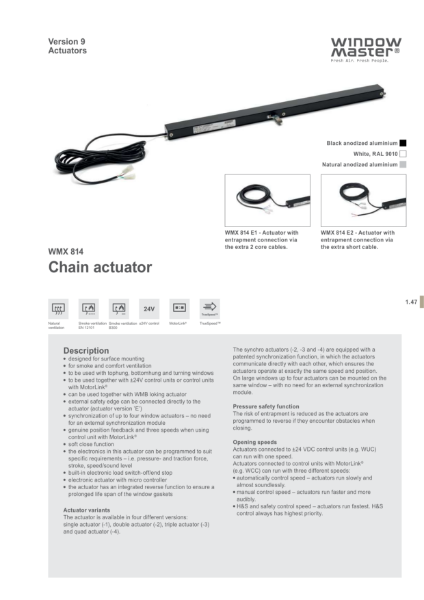 WMX 814 Product Sheet