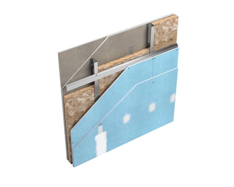 Knauf Performer with Knauf Resilient Bar: PC-RB1-70-055-6-2-15-SSP-50