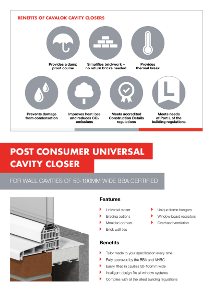 Cavalok Cavity Closers Features and Benefits