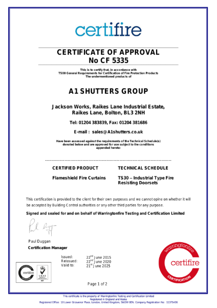 Certifire Certificate